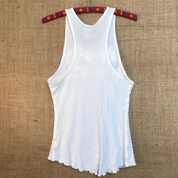 We The Free - "Paris" Tank top w/Floral Embellishments - Size M - Picture 6 of 6